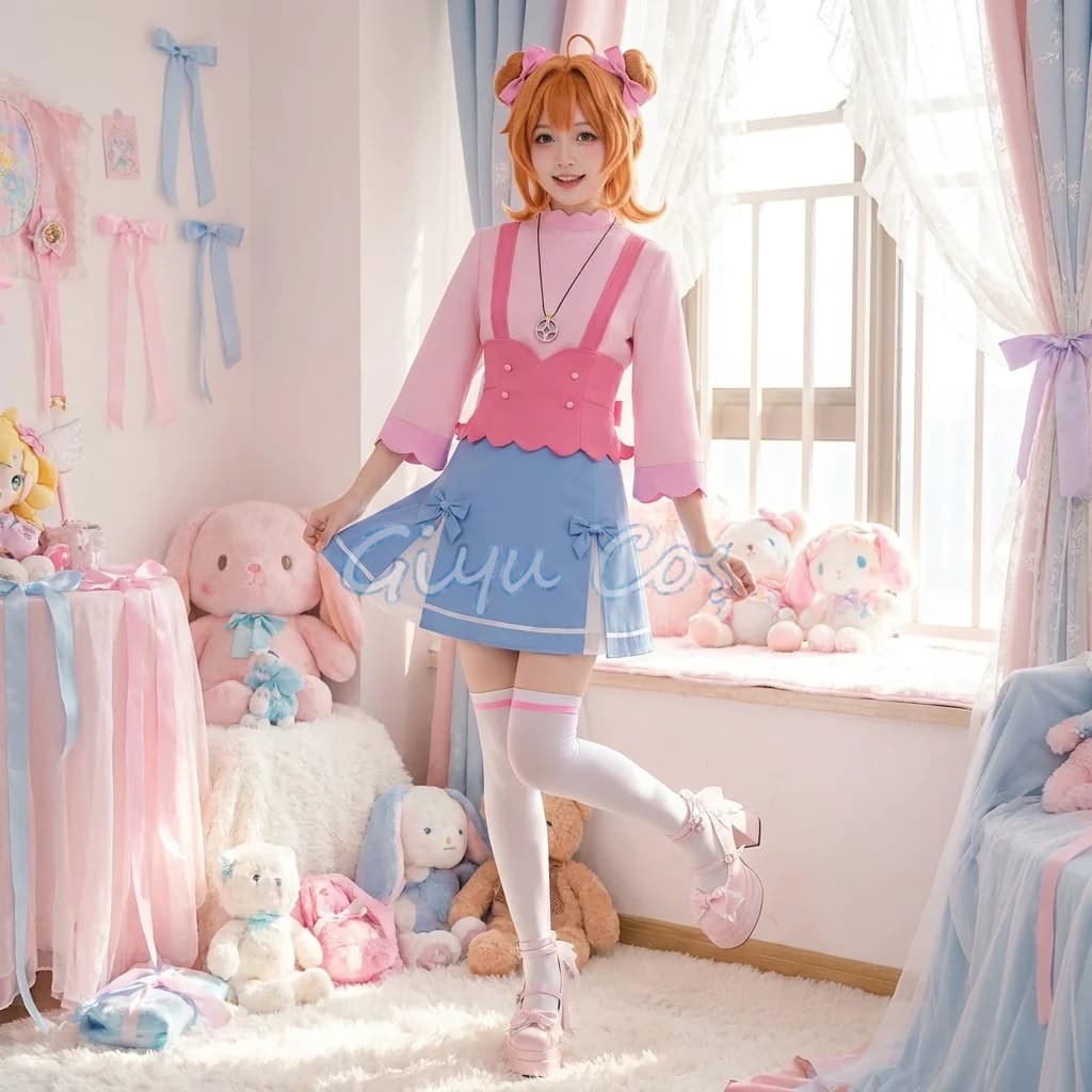 Star Detective Precure Akechi Anna Cosplay Costume Full Set Carnival Uniform Halloween Party Masquerade for Women Game