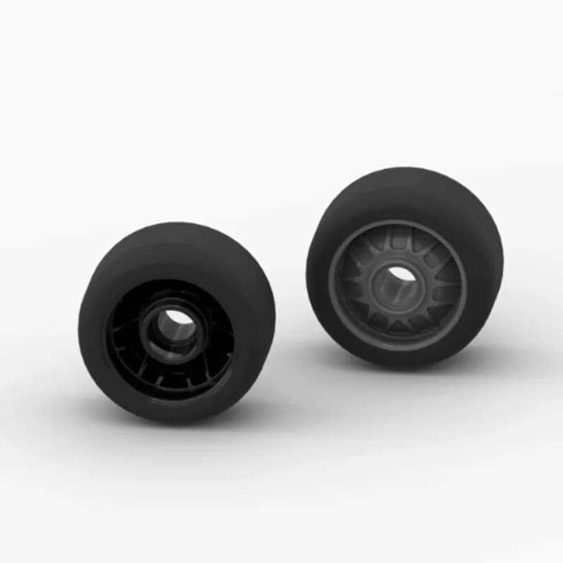Piccoli accessori giocattolo granulari per blocchi Ruota da corsa 107728 105162 24x13,4 mm / 112423 110100 24x14,9 mm 76922 77242