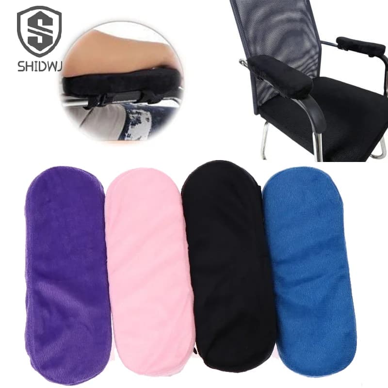 1/2 pcs soft armrest in memory foam winter comfortable chair armrest cushion for car spare accessories for car