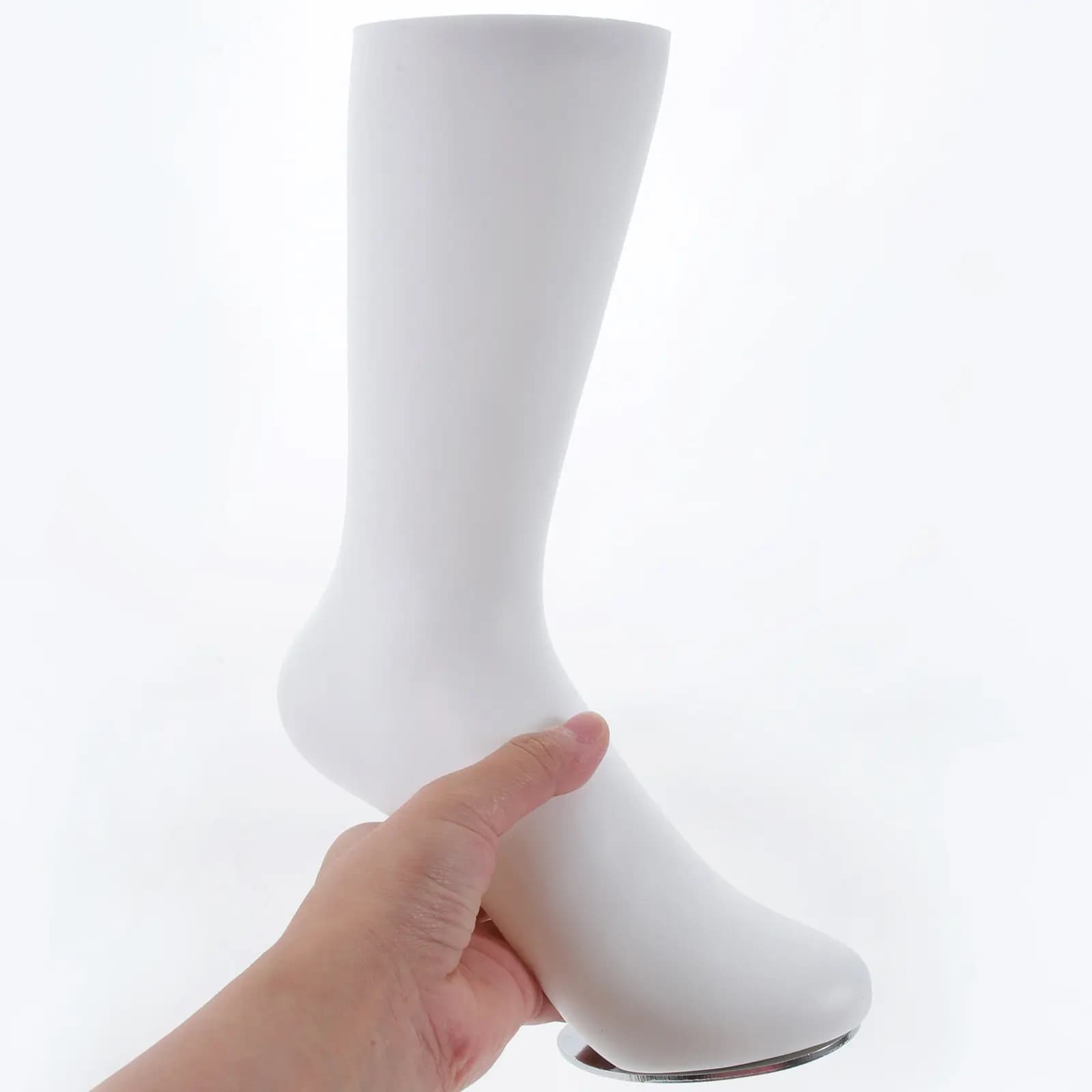 Manichino in vinile a forma di piede femminile, espositore robusto per calze, cavigliere e gioielli, manichino per esposizione di calze