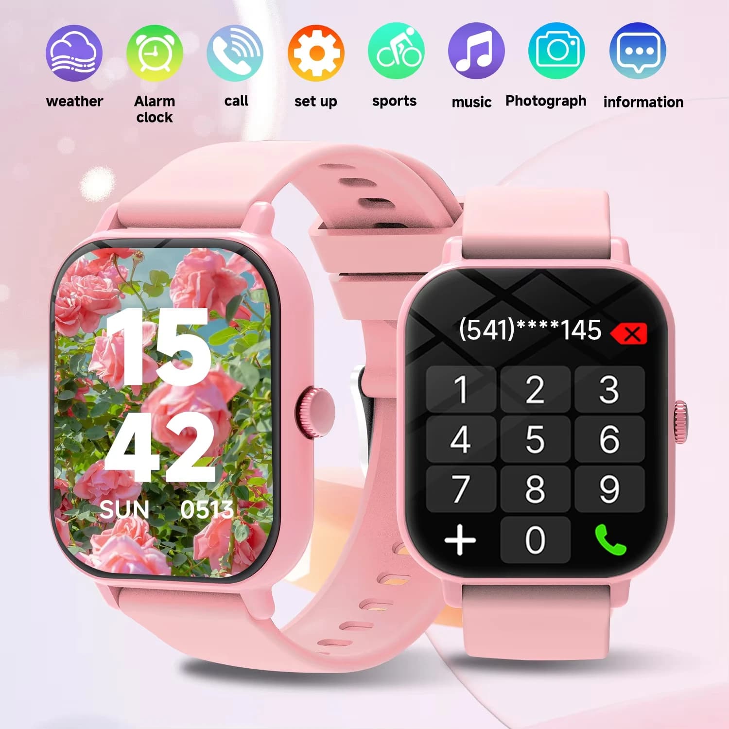 LAXASFIT 2026 New Smart Watch for Men Bluetooth Called Fitness Tracker Heart Rate Smart Watch Man Woman IOS Android