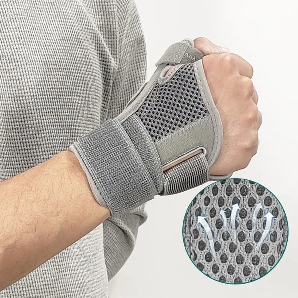 1 pzFlexible Stecca Polso Pollice Supporto Brace per Tendinite Artrite Traspirante Protezione del Pollice Guard Adatto a Mano Destra e Sinistra