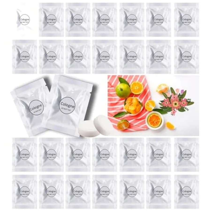 Car Air Freshener Refills, 30 Pcs Individual Package Car Air Vent Clip Replacement Pads Solid Fragrance Scent Air Freshener Ref