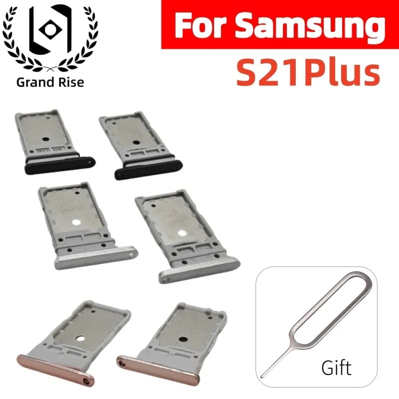Slot per vassoio scheda SIM per Samsung Galaxy S21 S21Fe S21Ultra S21Plus Supporto per cassetto con chip per scheda SIM Micro SD