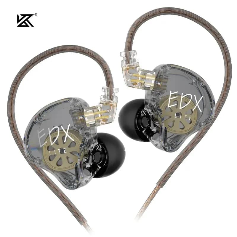 KZ EDX Lite HIFI In Ear Bass Auricolari Musica stereo Auricolari Monitor Stage Cuffie dal vivo Cuffie da gioco sportive EDXLite