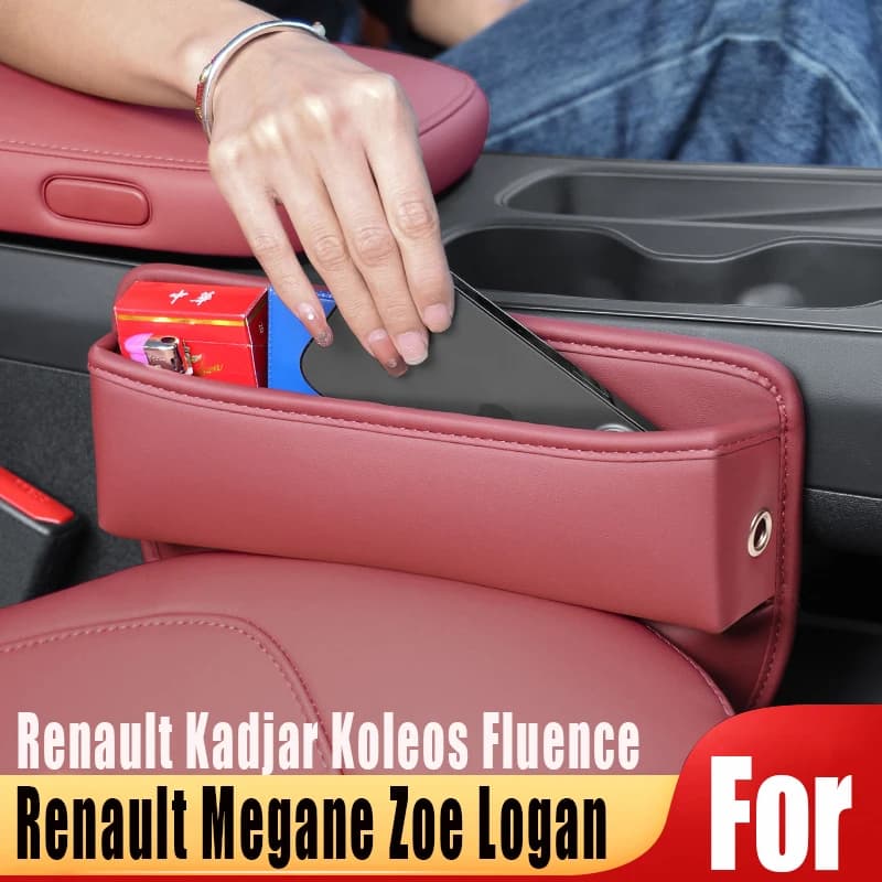 Per Renault Megane Zoe Logan Kadjar Koleos Fluence Auto Sedile Anteriore Fessura Scatola di Immagazzinaggio Tazza Chiave Supporto Del Telefono Organizzatore Accessori