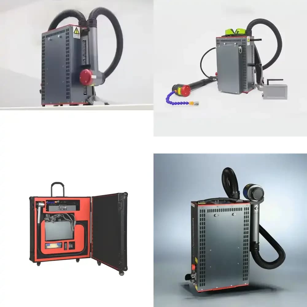 Fiber Cleaning Machine Air Cooling Portable Handheld Rust Paint Oil Adjustable Width