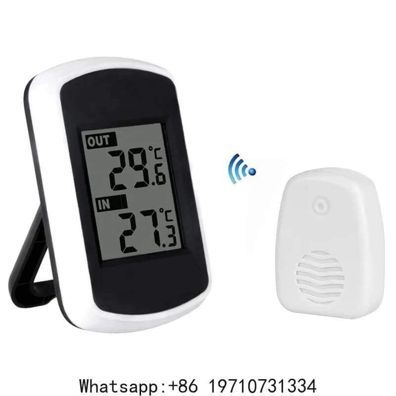 NUOVO Termometro Digitale LCD Wireless per Interni ed Esterni, Misuratore di Temperatura e Tester Meteo Ambientale