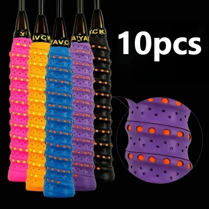 10 pcs adhesive tape tennis rack absorbs sweat fishing rod outdoor sports wrap strap badminton squash tape