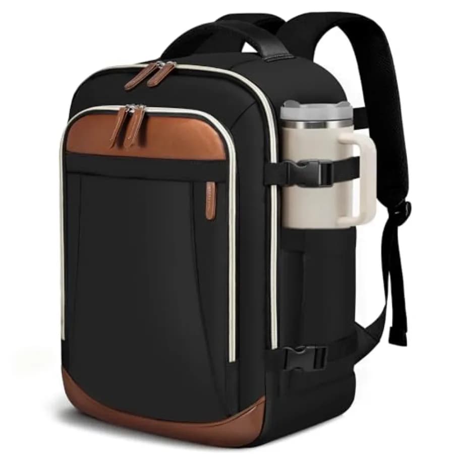 Zaino da viaggio per donna e uomo - Zaino per laptop da 15,6 pollici approvato per il trasporto aereo, borsa antifurto grande da viaggio