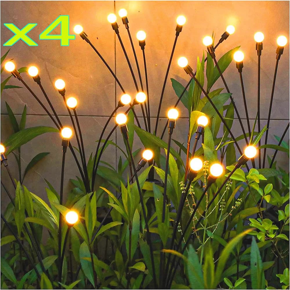 Luci solari String Firefly LED Lamp Ball Outdoor Garden Party cortile Solar Lawn Light Fairy Patio decorazione da campeggio
