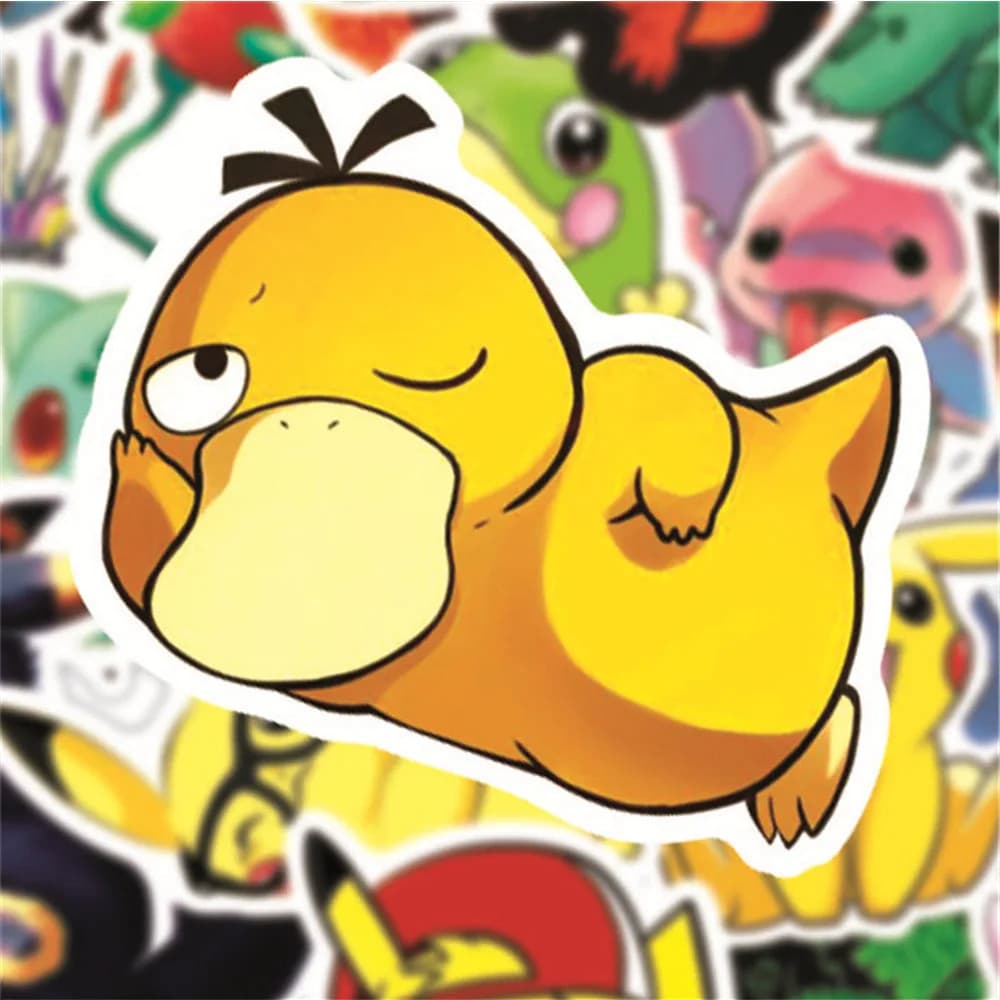 10/30/50 Pezzi Adesivi Anime Pokémon, Sticker di Pikachu e Squirtle, Decorazioni per Valigie, Telefoni, Quaderni