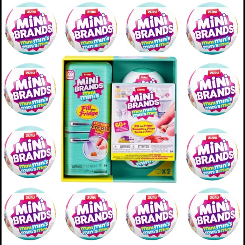 Zuru Mini Brand Surprise Refrigerator Ball Mysterious Toy Decoration Model Blind Box Fill The Fridge Collection Surprise