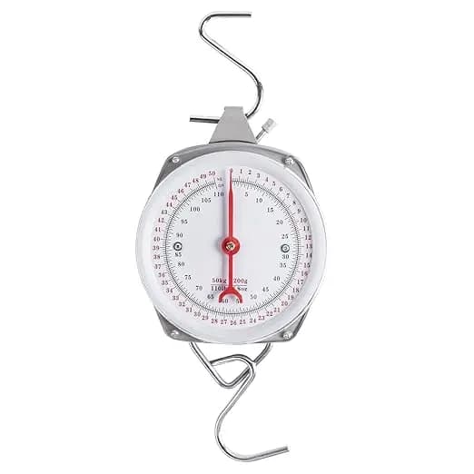 Bilancia Meccanica da Appendere Goture 110lb/50kg, Alta Precisione, Strumento di Misurazione per Casa, Cucina, Pesca, Caccia, Fattorie