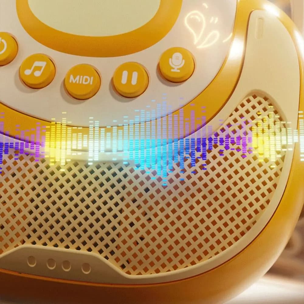 Karaoke wireless portatile per bambini Connect Phone Macchina per canto registrabile con musica leggera Intrattenimento per macchina per karaoke