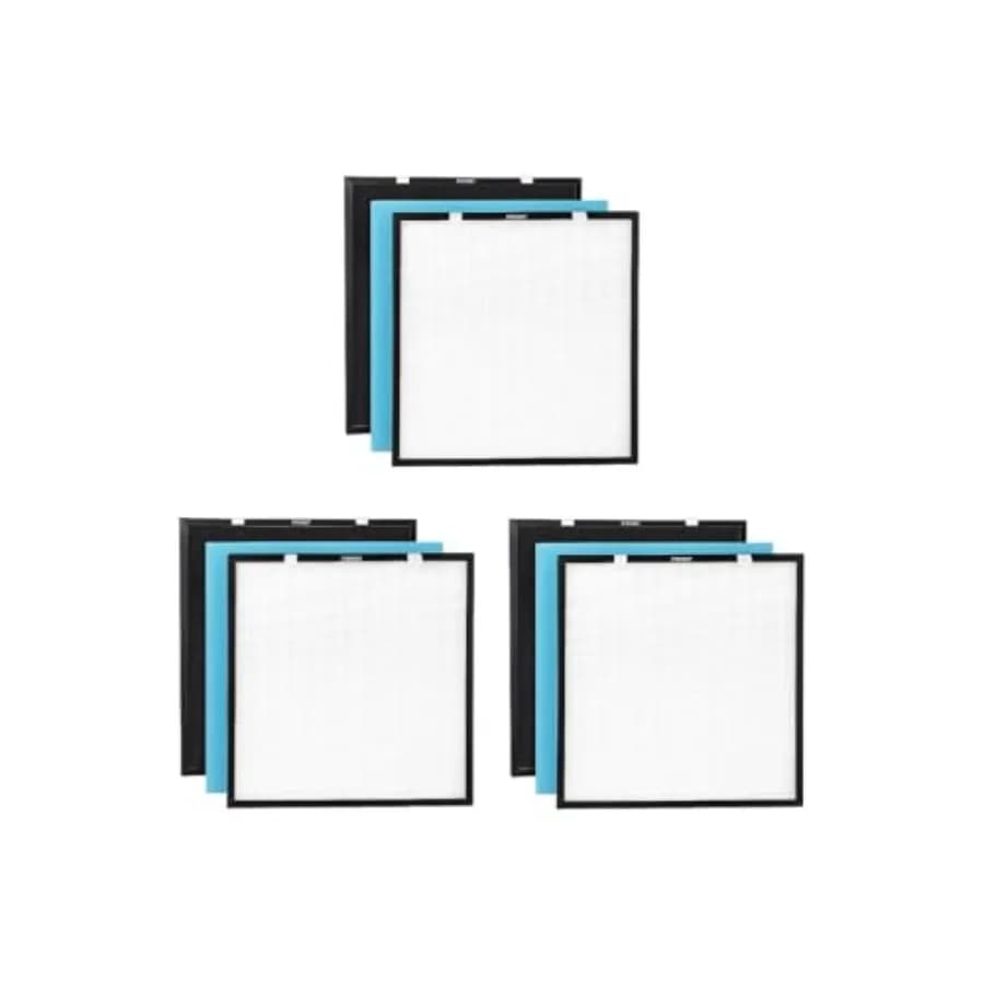 Set di filtri per purificatore d'aria RFM80: True HEPA, carbone attivo, filtro preliminare arancione, confezione da 3, compatibile con Max RFM80