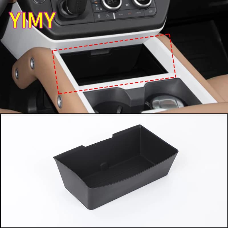 Vassoio portaoggetti per bracciolo centrale per auto in TPE, vassoio organizer per controllo centrale, adatto per Land Rover Defender 90 110 130 2025 +