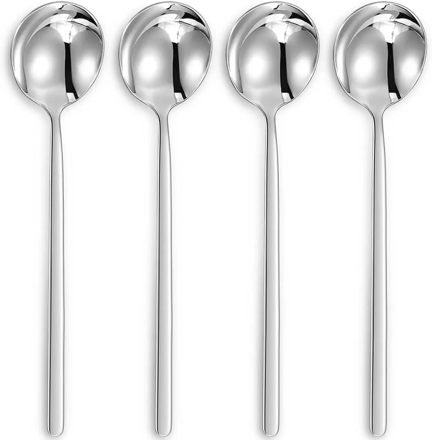 Multi-piece coffee stirrer stainless steel long handle espresso spoon ice cream spoon/teaspoon/cocktail stirring spoon/soupspoon