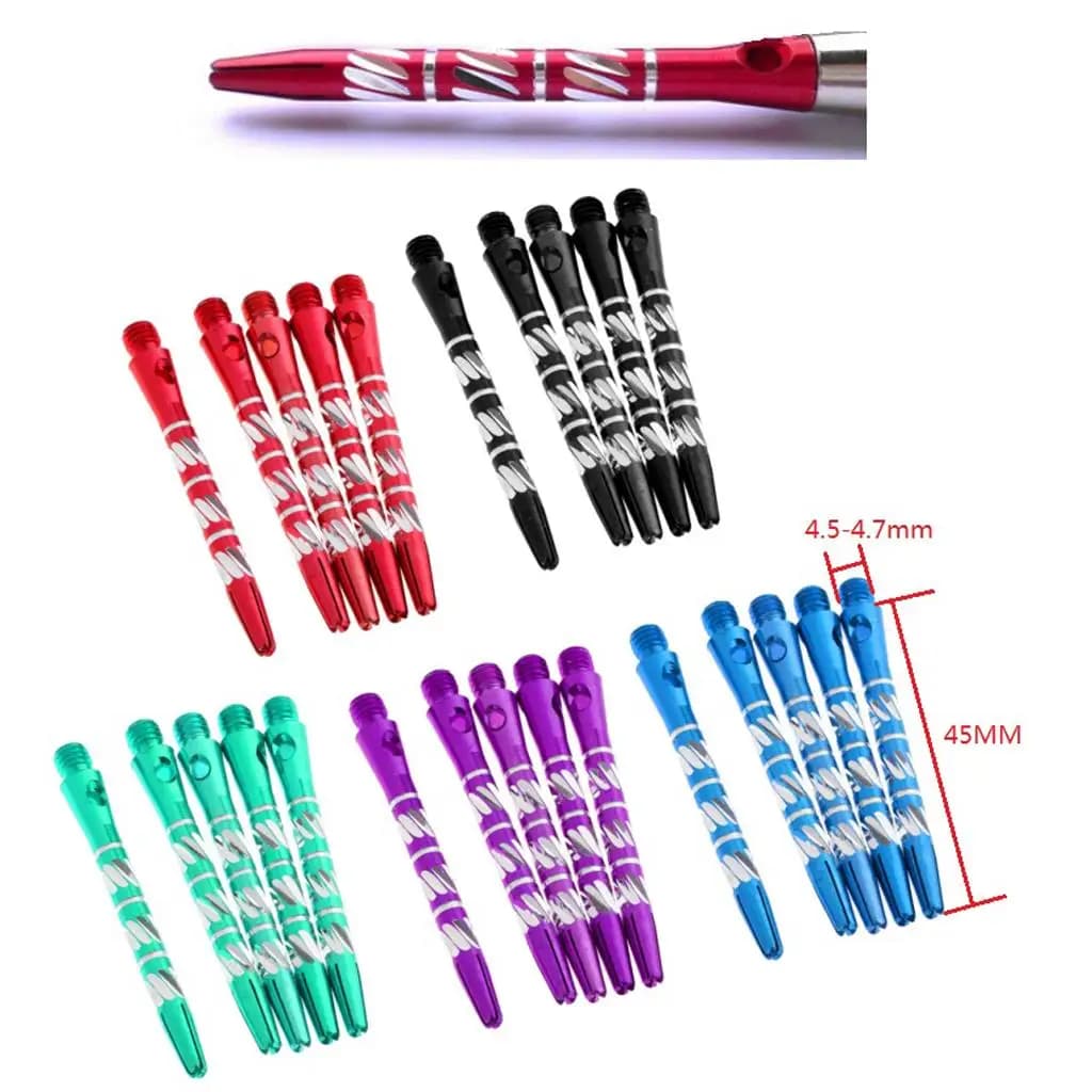 Set di Aste per Freccette in Lega di Alluminio da 4,5mm per Freccette con Punta in Acciaio, Accessori per Sala Giochi Domestica