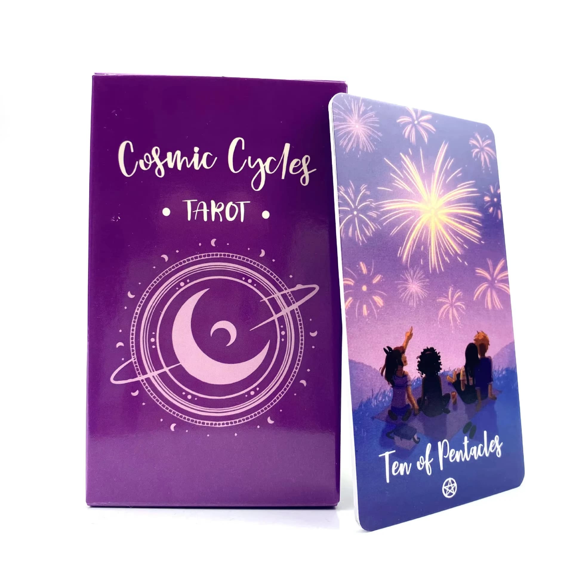 78 pz/scatola Cicli Cosmici Carte Oracle Divinazione Versione Inglese Fortune Telling Carte dei Tarocchi Amico Famiglia