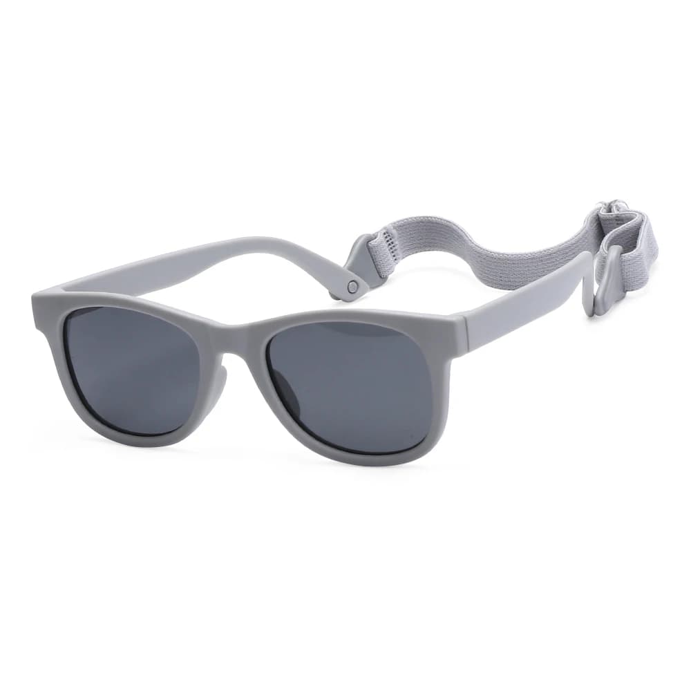 Occhiali da sole per bambini e bambine, protezione UV al 100% con cinturino regolabile, occhiali da sole polarizzati flessibili per neonati, occhiali da sole alla moda
