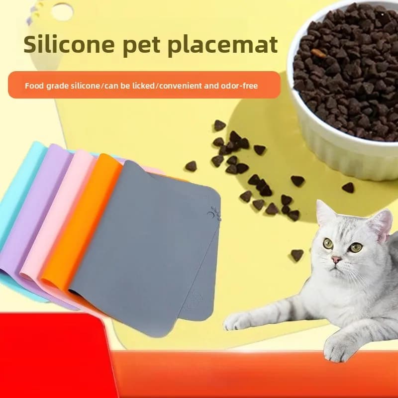Tovaglietta per animali domestici Tovaglietta per gatti Tappetino in silicone per cani antiscivolo Bacino per alimenti A prova di perdite Leccare cibo Mangiare Tovaglietta per alimenti Grande
