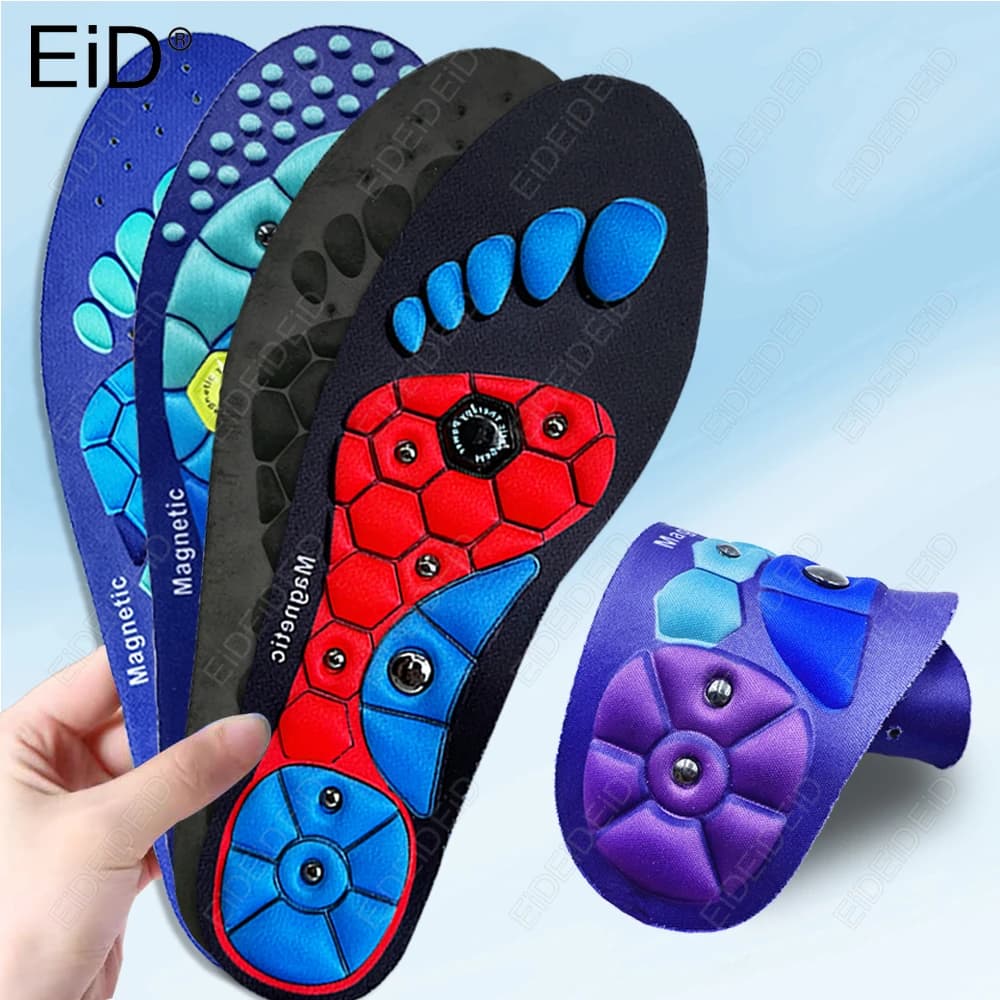Solette per massaggio magnetico Inserti per digitopressione Supporto per arco plantare Digitopedici Cuscinetti per scarpe Alleviare stanchi per uomini Donne Unisex