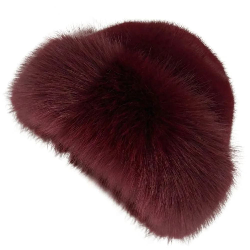 Nuovo cappello invernale in pelliccia soffice cappello da pescatore tinta unita berretto Panama addensato antivento freddo per donne ragazze