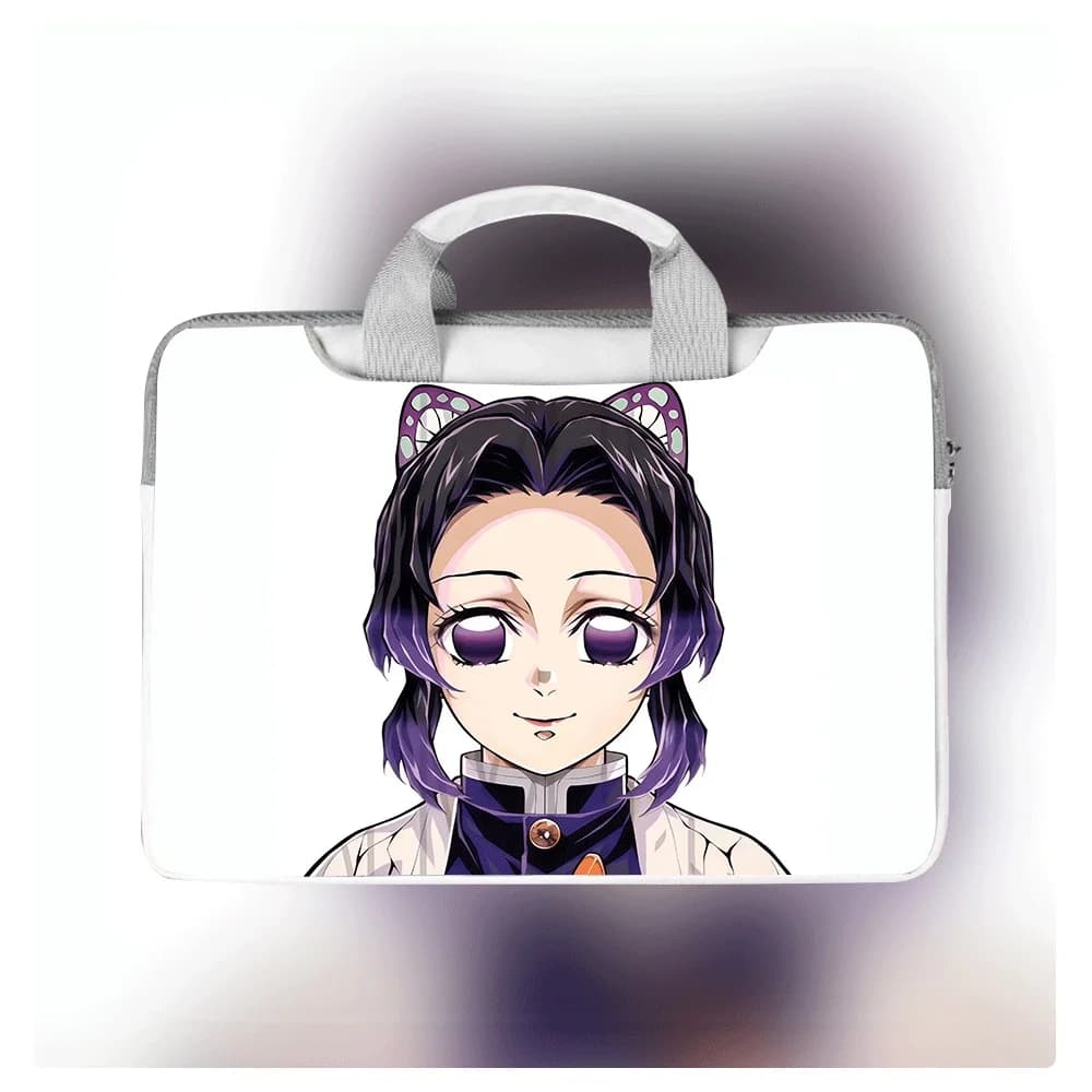 Borsa per laptop Anime Kimetsu No Yaiba, borsa a tracolla impermeabile con stampa cartoon da 12-16 pollici per MacBook Huawei Asus Dell