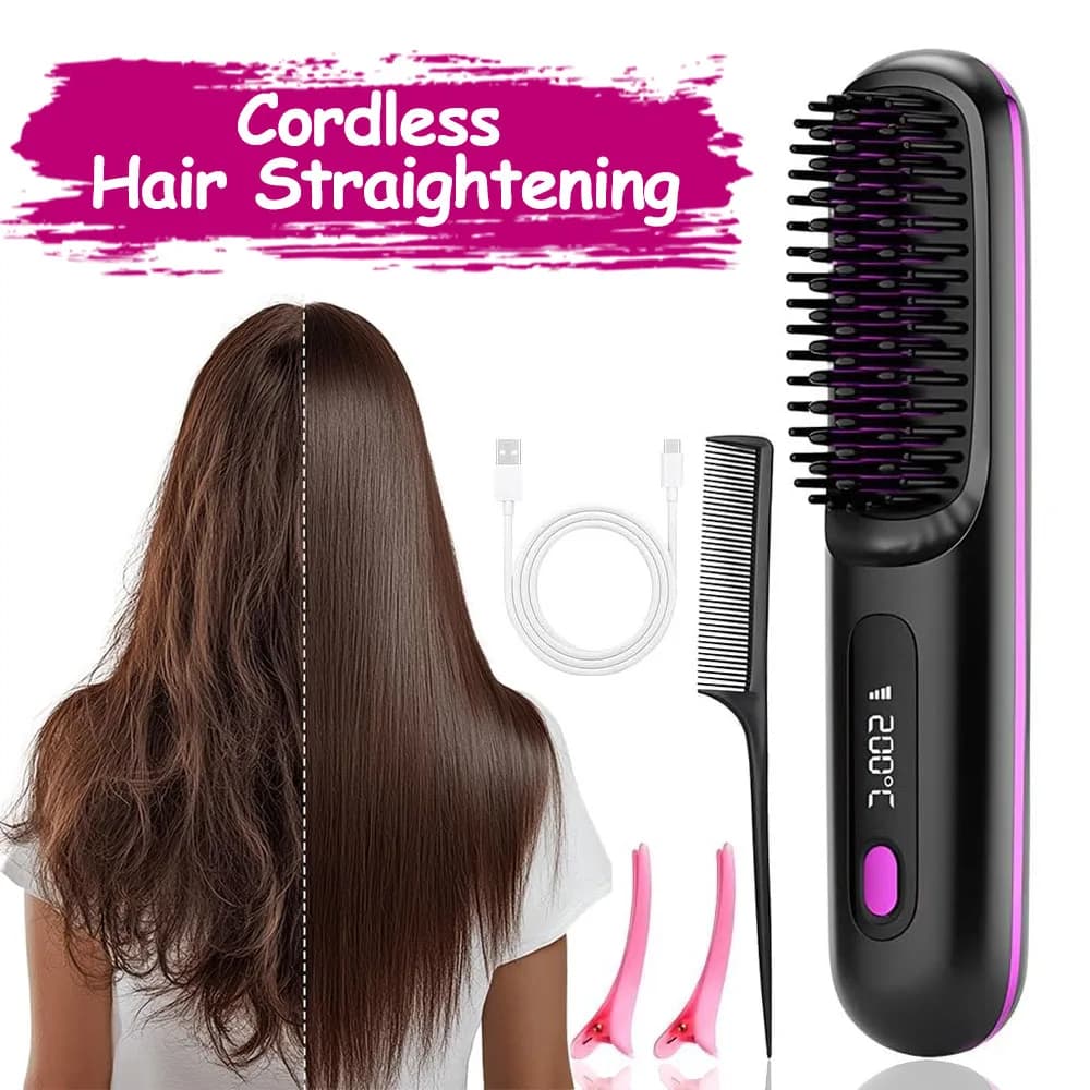 Wireless Portable Led Brush, USB Rechargeable Led Combo with LED Display and Ceramic Coating, Ionian Technology