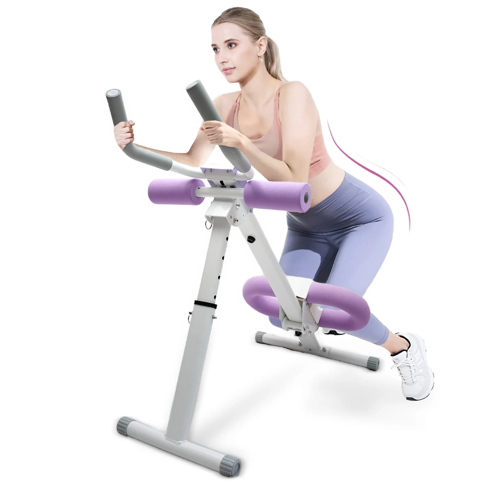 Abdominal crunch machine Training shoes AB Foldable fitness equipment for the whole body with knee and back resistance bands for the home gym