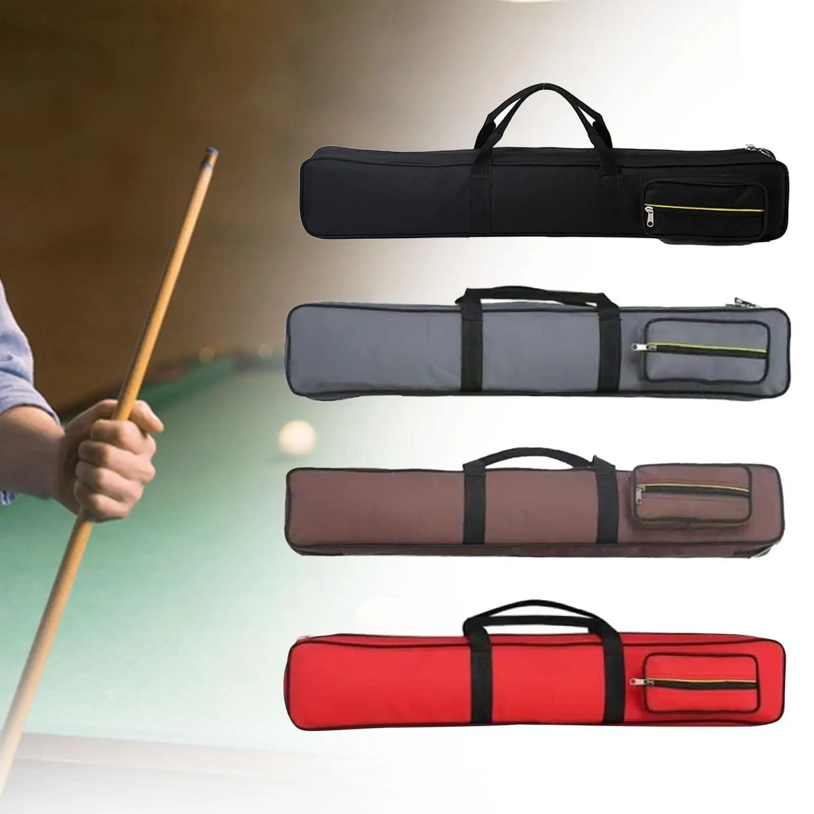 Biliardo Pool Case Pool Cue Bag 1/2 Cue Case Protector Oxford Cloth Carrier biliardo Rod Storage Bag Pool Cue Storage Pouch