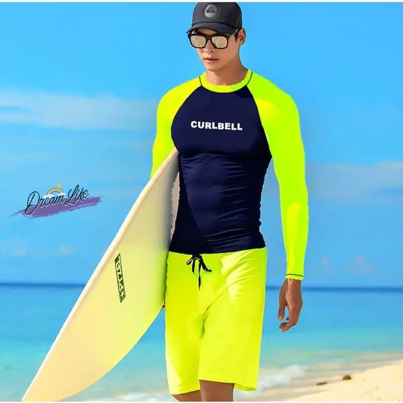 Muta da Surf a Maniche Lunghe da Uomo, Asciugatura Rapida, Protezione UV, Anti Meduse, Set da Donna, per Snorkeling, Taglie Grandi