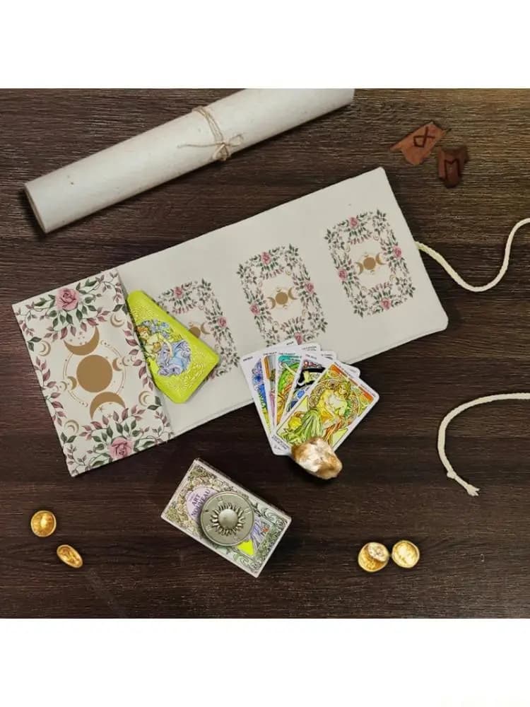 M5TC Elegante protezione per carte dei Tarocchi, in poliestere, facile da pulire, per accessori spirituali