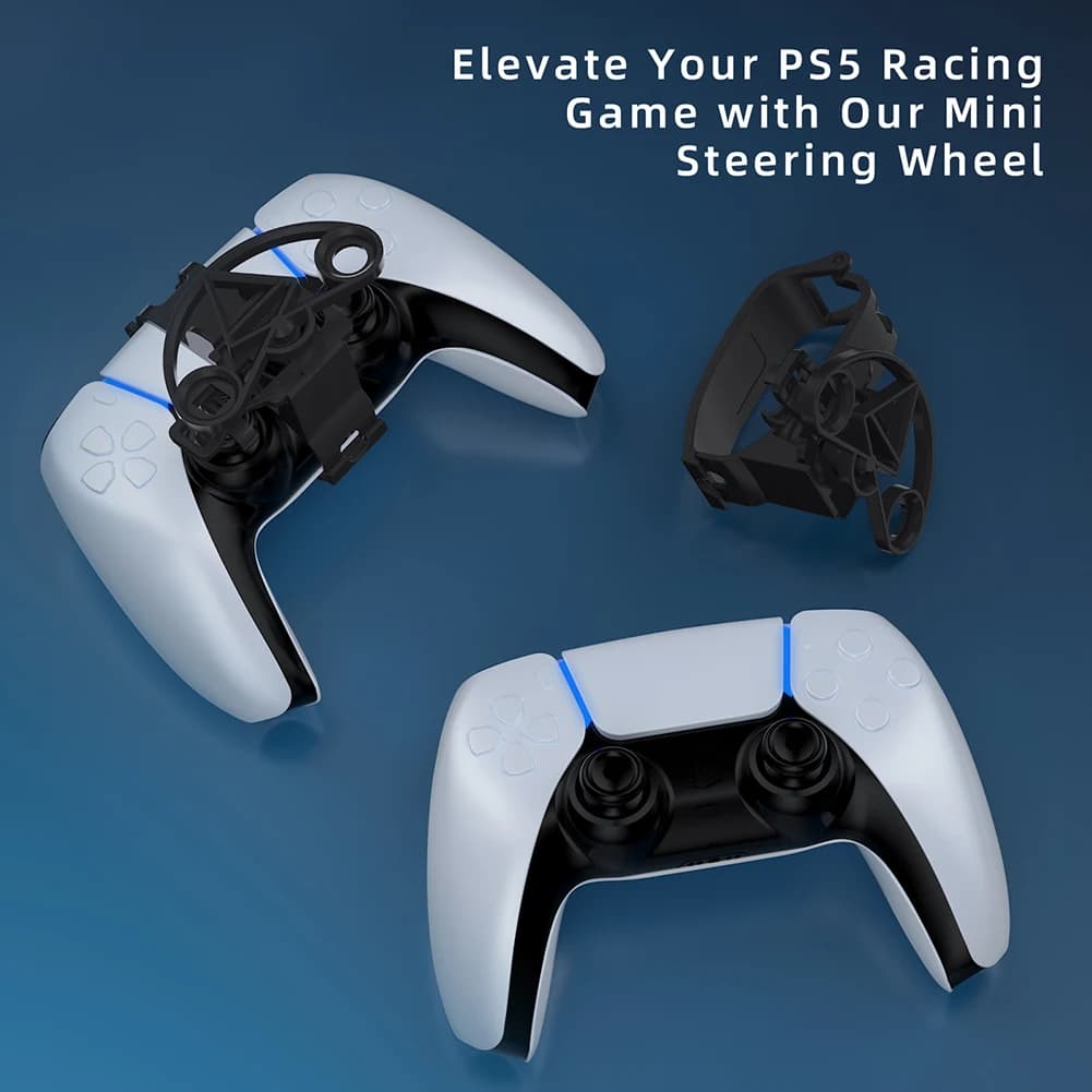 Mini volante per accessori per controller di gioco Sony PS5 Stampa 3D Giochi da corsa Sostituzione del volante Gioco migliorato