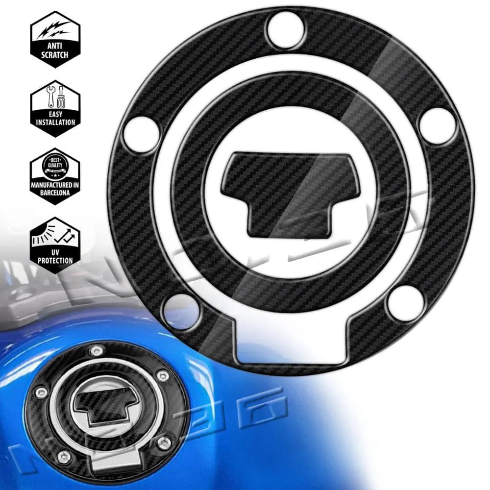 3D Motorcycle Fuel Tank Cap Sticker Carbon Fiber Protection Decals For Yamaha YZF R1 R6 MT07 MT09 Tracer 700 900 FZ1 FZ6 FZ8