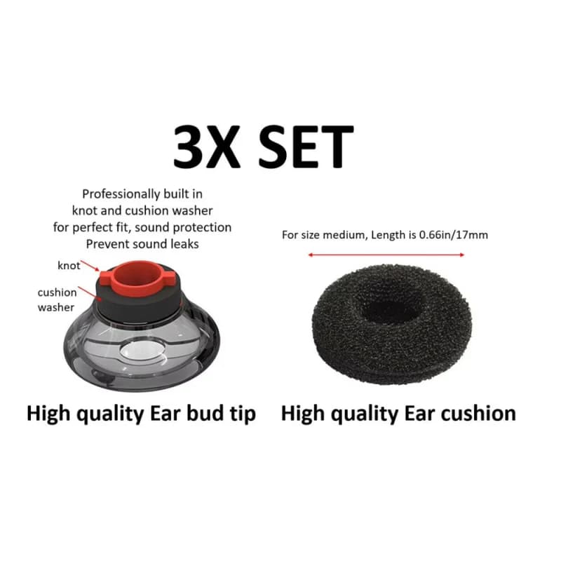 6pcs Earphone Covers for Plantronics Voyager 5200 Earbuds Tips Bluetooth-compatible Headset