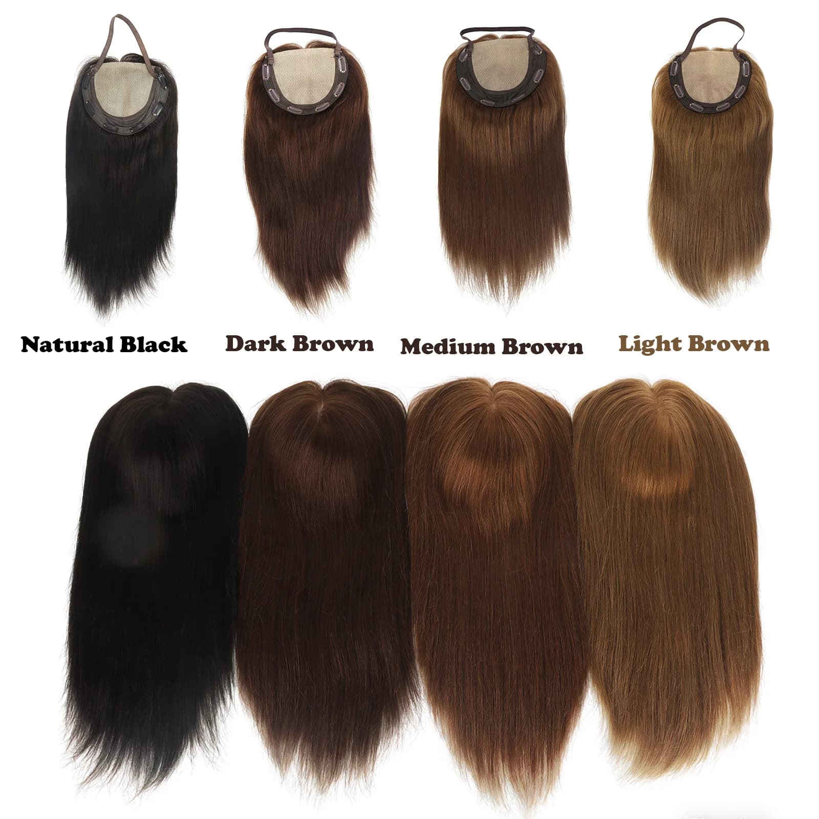 Topper invisibile in seta 8x9 pollici con pizzo frontale, trama in capelli umani vergini europei, topper con pizzo HD e trama chiusa per donna