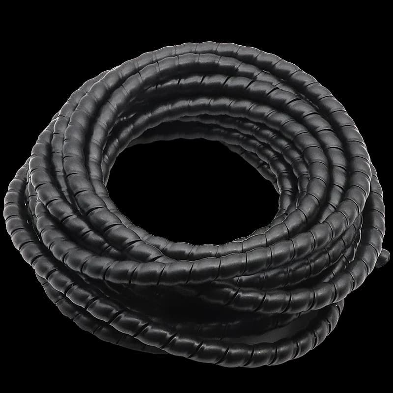 Guaina di protezione per cavi avvolti a spirale da 8/10/12 mm - Flessibile lungo 2 m, isolante per organizer per cavi e protezione per avvolgimento