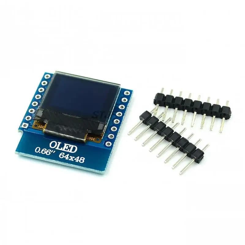 Modulo display OLED da 0,66 pollici per WEMOS D1 MINI ESP32 Modulo Arduino AVR STM32 64x48 Schermo LCD da 0,66" IIC I2C OLED