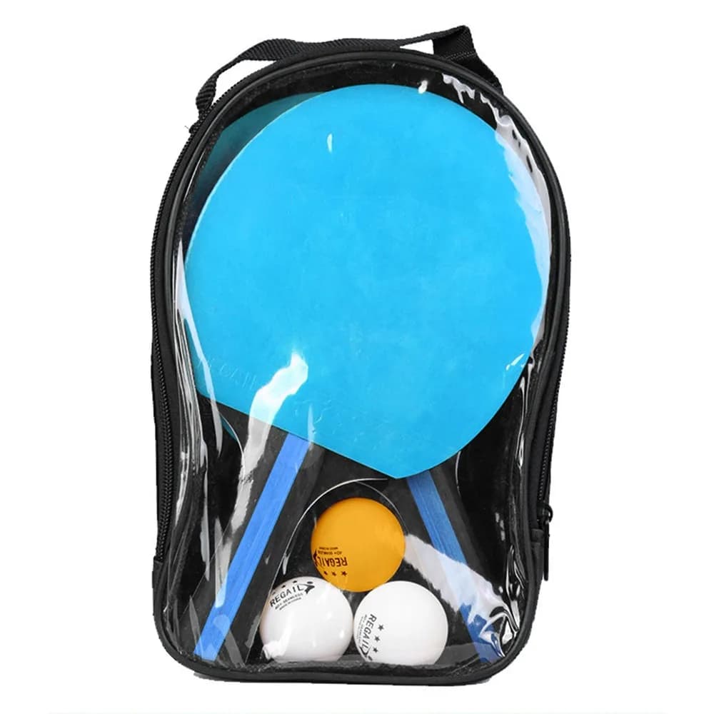 Double Face Ping Pong Racks with Oxford Fabric Portable Case, Colored Table Tennis Racks, Family Games