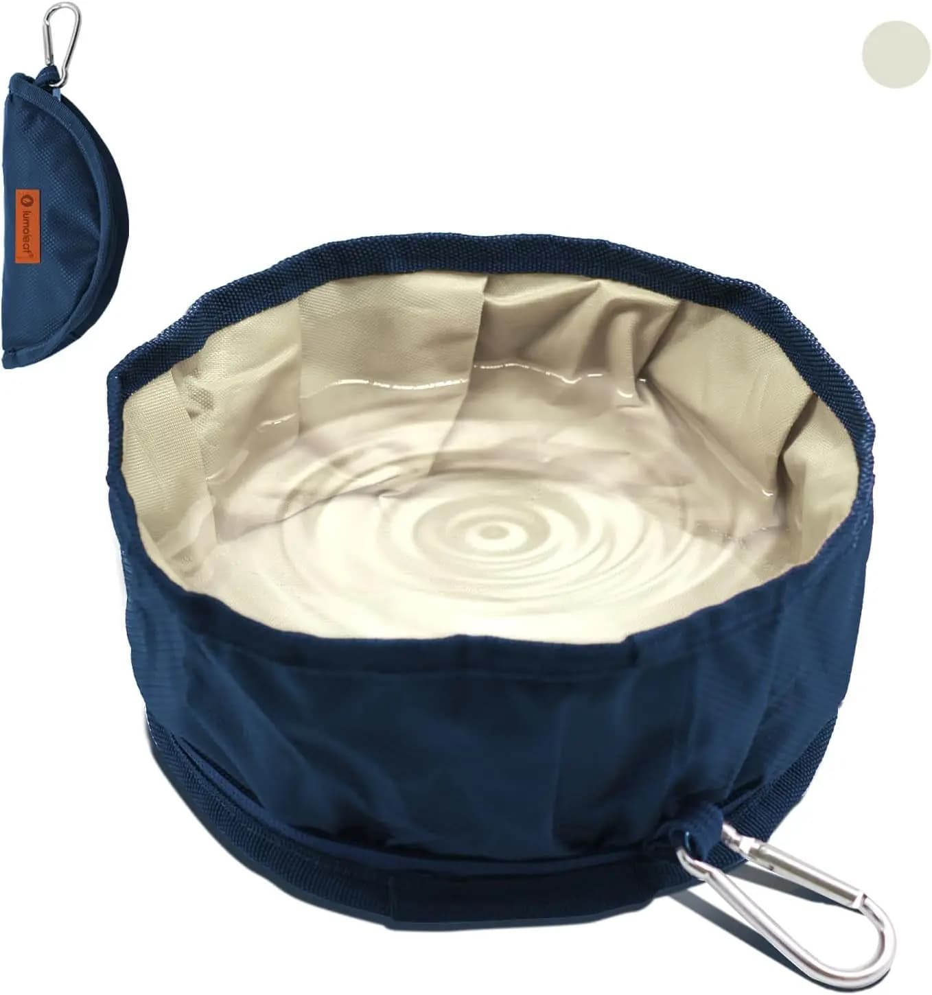 Ciotole Pieghevoli per Cani da 68oz/80oz, Set da 10 Tazze Leggere da Viaggio per Cibo e Acqua per Animali Domestici con Moschettone, Anti-perdita, Facili da Pulire