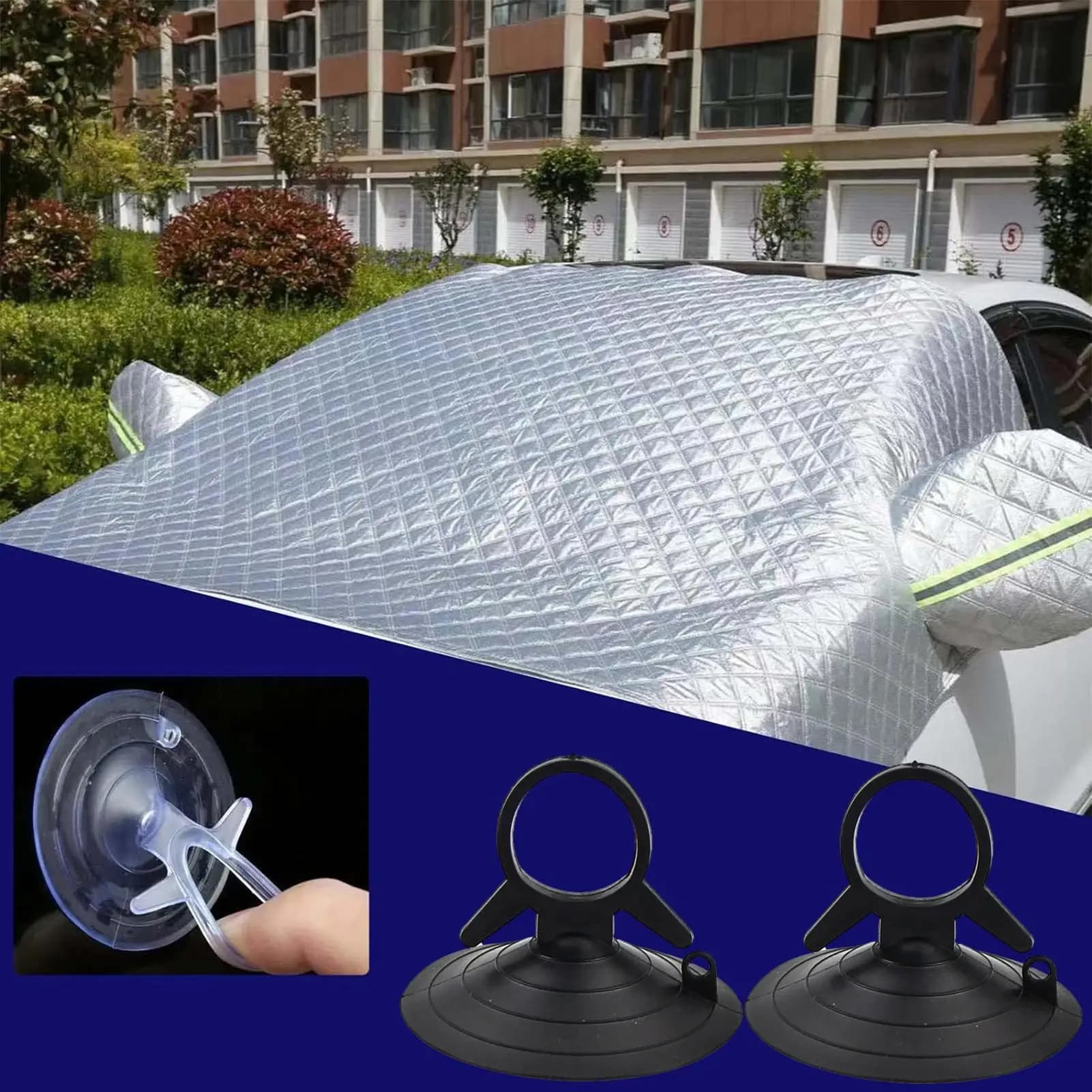 Ganci a ventosa a coda di rondine per vetri auto resistenti, per bagno, finestre e riparazioni veicoli
