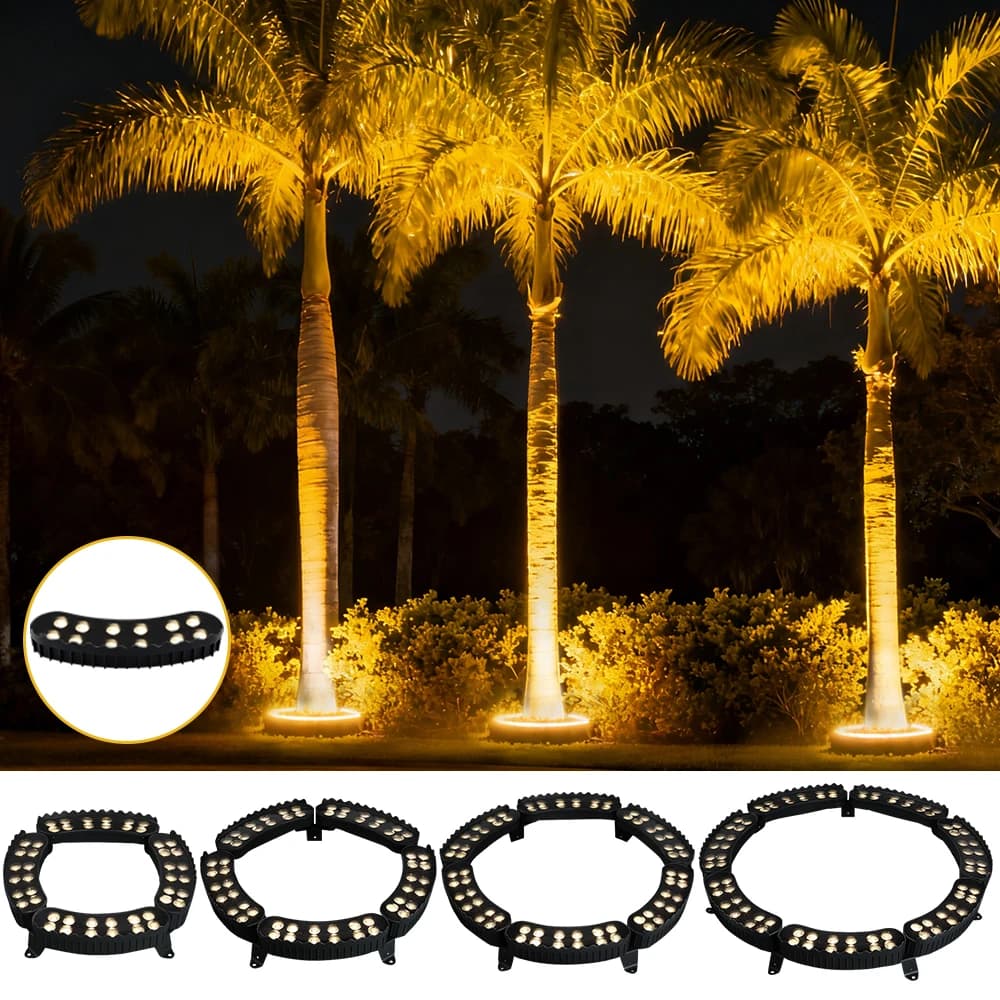 5 pezzi LED albero che abbraccia lampada 85-265 V albero di Natale esterno che tiene lampada di illuminazione impermeabile IP65 giardino parco cortile decorazione lampada
