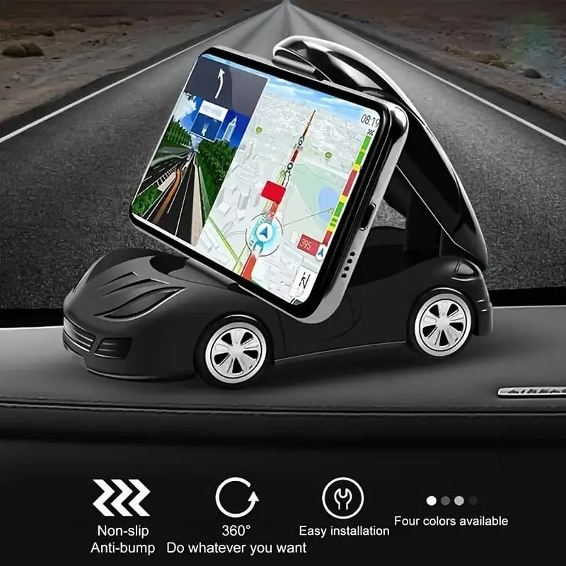 360 ° Supporto Auto Girevole per Telefono da Cruscotto e Bocchetta dell'Aria, Universale Anti-Vibrazione per iPhone 16 15 Pro Samsung Xiaomi