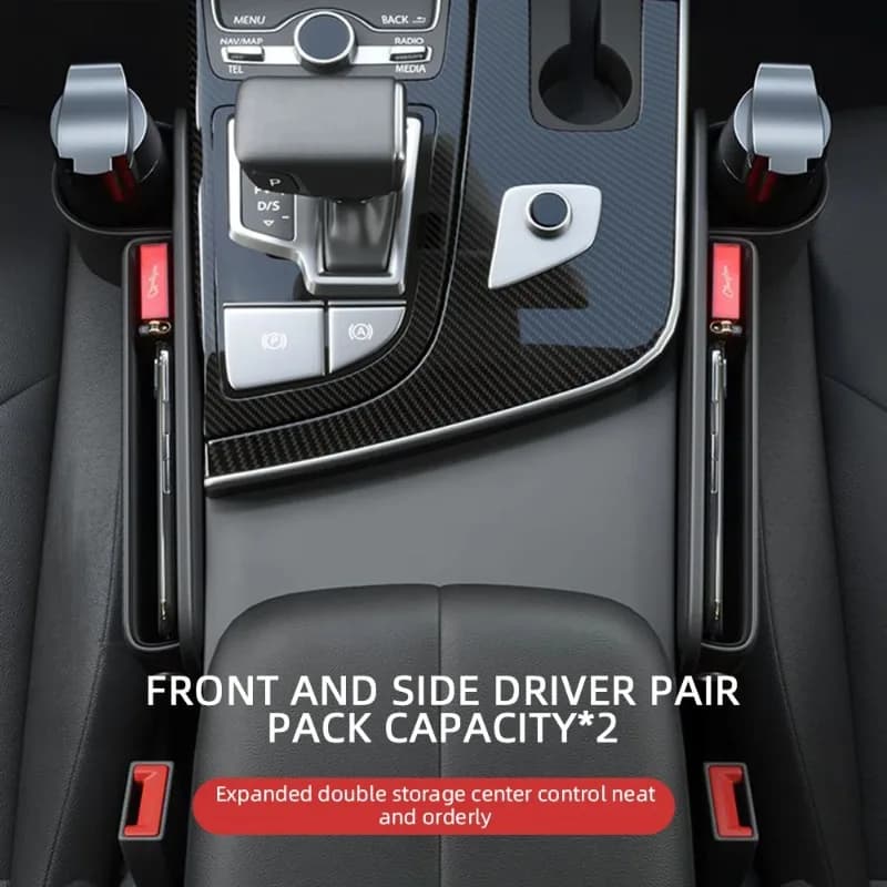 Waterproof PU Leather Car Seat Gap Storage Box Multi Compartment Crevice Organizer Holder for Mobile Phone Keys Car Interior