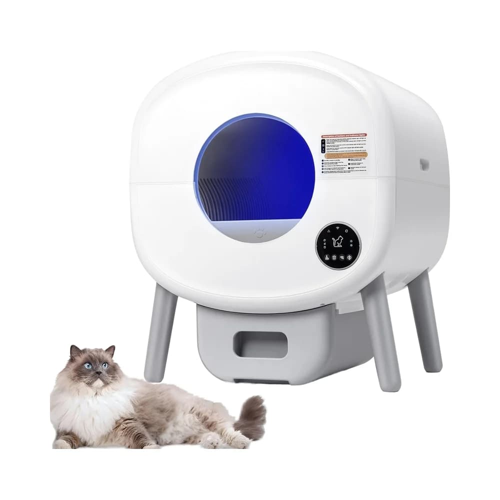 Lettiera per Gatti Autopulente Extra Large con Controllo Intelligente degli Odori, Smaltimento Automatico dei Rifiuti a Basso Rumore, Realizzata in Plastica Resistente