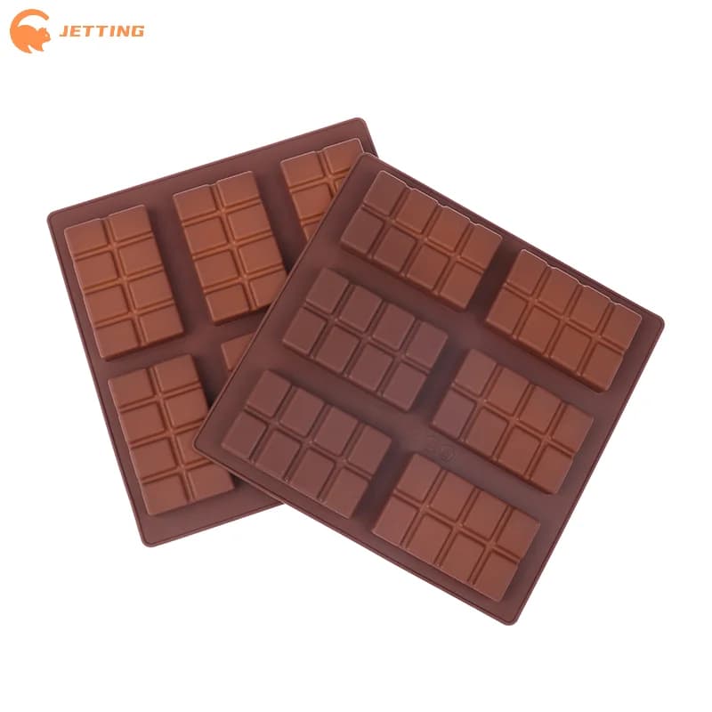 (Nuovo) Stampo in Silicone Rettangolare per Cioccolato, 1 Pezzo, per Barrette di Cioccolato Fai-da-Te, Stampi per Barrette Proteiche ed Energetiche