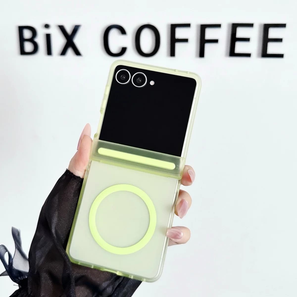 For Samsung Z Flip 8 Case Candy Color Translucent for Magsafe Phone Case for Galaxy Z Flip 7 6 5 Flip7 FE Hinge Protection Cover