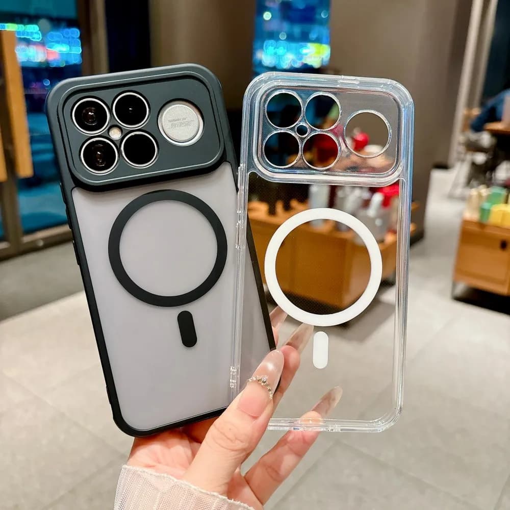 For Xiaomi POCO F9 Ultra Case Hard PC Transparent Magnetic Wireless charging Protective Back Cover For POCO F9 Pro Phone Shell